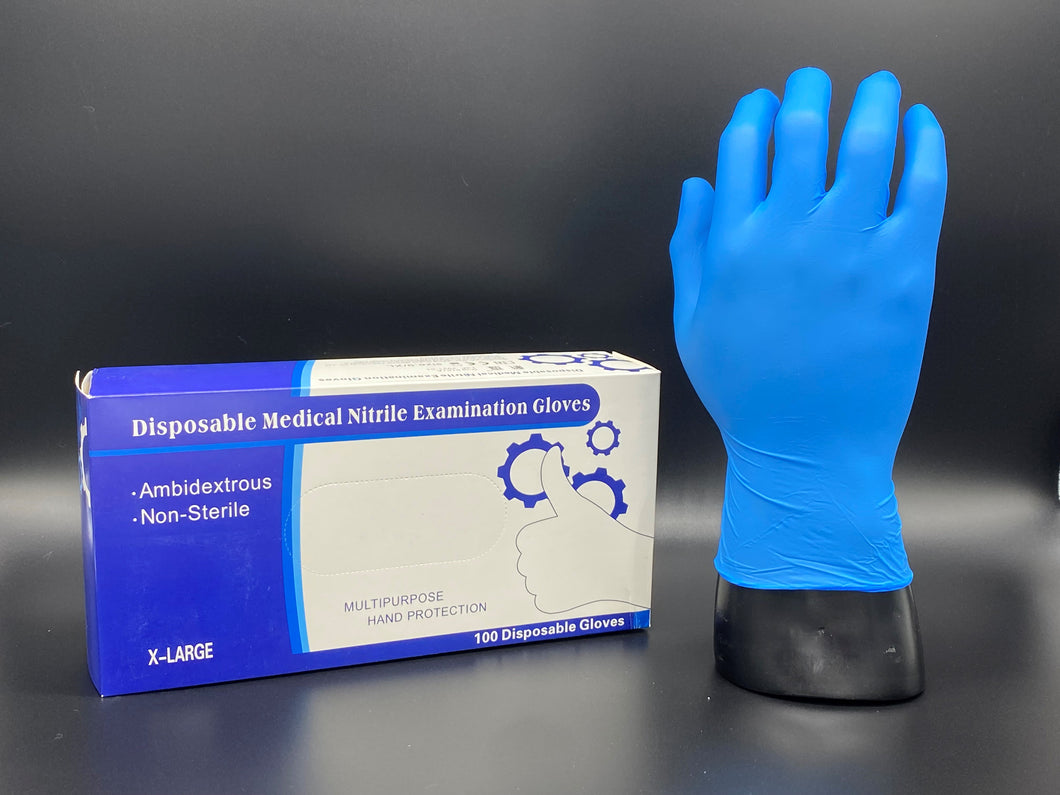 Blue Nitrile Glove 1000/Case Size Extra Large